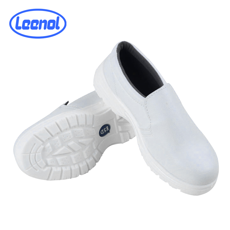 Zapatos de trabajo de seguridad Leenol con punta de acero y suela de acero para salas limpias