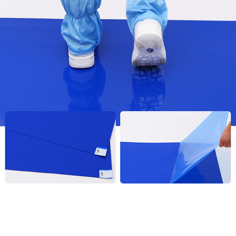 LN-1550095B_1836B-35 Tapete adhesivo azul para tapete adhesivo antideslizante y antibacteriano para la entrada de la sala de operaciones